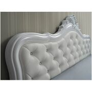 Dormitor Luisa, Alb, Pat 160x200 cm, Dulap cu 4 usi, Comoda, 2 Noptiere