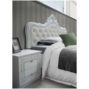 Dormitor Luisa, Alb, Pat 160x200 cm, Dulap cu 4 usi, Comoda, 2 Noptiere